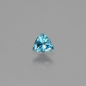 0.17 ct Blue Diamond Gemstone, Diamond Gem in Trillion Facet Shape for Sale.