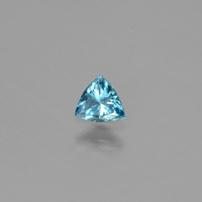 0.17 ct Blue Diamond Stone, Natural Diamond in Trillion Facet Shape for Sale