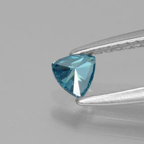 Diamond Gemstone in 3.9 x 3.7 mm Size for Sale, Diamond Stone in Greenish Blue Color