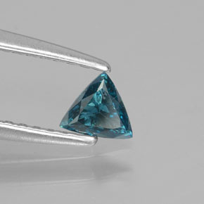 0.16 ct Blue Diamond Stone, Natural Diamond in Trillion Facet Shape for Sale