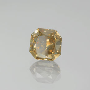 2.74 ct Gold Diamond Stone, Natural Diamond in Octagon / Scissor Cut Shape for Sale
