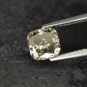 1.21 ct Gold Diamond Stone, Natural Diamond in Cushion-Cut Shape for Sale