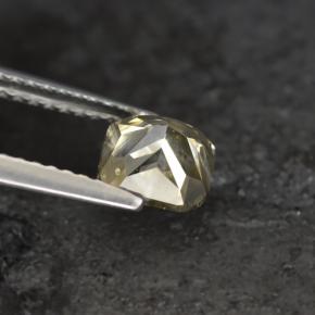 Diamond Gemstone in 6 x 6 mm Size for Sale, Diamond Stone in Champagne Color