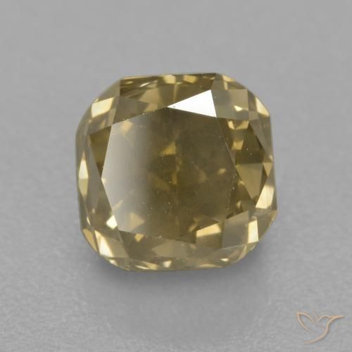 1.57 ct Golden Diamond Gemstone, Diamond Gem in Octagon / Scissor Cut Shape for Sale.
