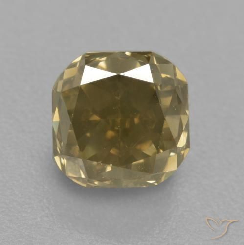 1.57 ct Golden Diamond Stone, Natural Diamond in Octagon / Scissor Cut Shape for Sale