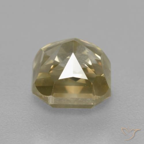 Diamond Gemstone in 6 x 6 mm (calibrated) Size for Sale, Diamond Stone in champagne Color