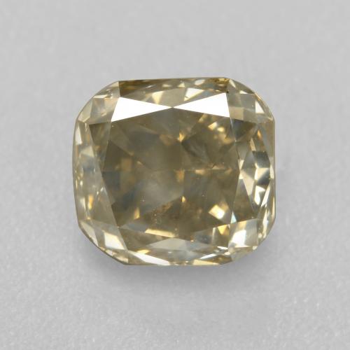5,6 x 5,3mm octagonschliff brauner Diamant aus Südafrika, Gewicht 1,21 ct, 1 Stück Diamant - Farbe: Champagnerfarbend, natürlicher Edelstein in SI Reinheit, Mohs-Härte von 10 Geeignet für den täglichen Gebrauch im Schmuck, Photo A