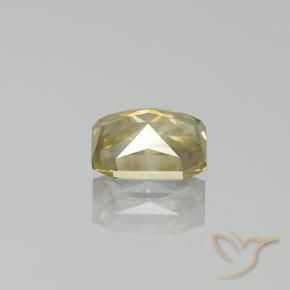 Diamond Gemstone in 7.5 x 5.6 mm Size for Sale, Diamond Stone in Champagne Color