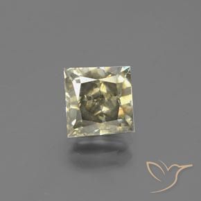 2,09 ct brauner Diamant, 6,6 x 6,5 mm quadratischer Schliff aus Südafrika, Photo A