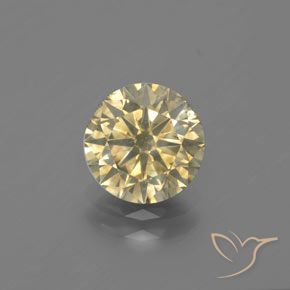 1.7 ct Brown Diamond, 7.6 mm Diamond Cut From South Africa, Photo A
