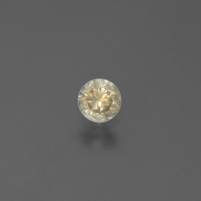 0.17 ct Gold Diamond Gemstone, Diamond Gem in Diamond-Cut Shape for Sale.