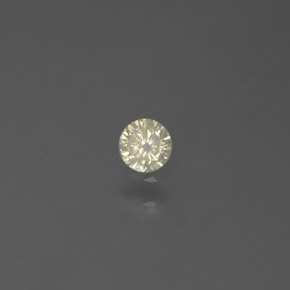 0.10 ct Yellow Diamond Stone, Natural Diamond in Diamond-Cut Shape for Sale