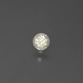0.14 ct Yellow Diamond Stone, Natural Diamond in Diamond-Cut Shape for Sale