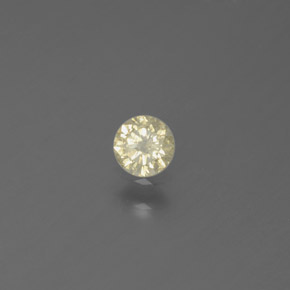0.13 ct Yellow Diamond Stone, Natural Diamond in Diamond-Cut Shape for Sale