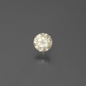 0.16 ct Yellow Diamond Stone, Natural Diamond in Diamond-Cut Shape for Sale
