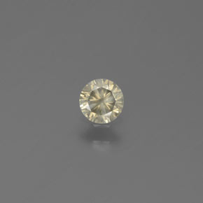 0.14 ct Yellow Diamond Gemstone, Diamond Gem in Diamond-Cut Shape for Sale.