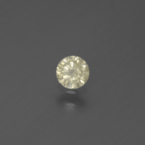 0.18 ct Yellow Diamond Stone, Natural Diamond in Diamond-Cut Shape for Sale