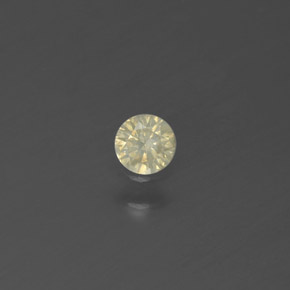 0.09 ct Yellow Diamond Gemstone, Diamond Gem in Diamond-Cut Shape for Sale.