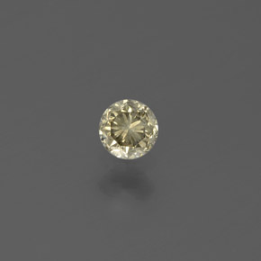 0.16 ct Gold Diamond Gemstone, Diamond Gem in Diamond-Cut Shape for Sale.