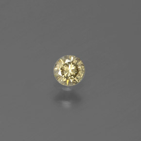 0.12 ct Yellow Diamond Gemstone, Diamond Gem in Diamond-Cut Shape for Sale.