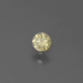 0.13 ct Gold Diamond Stone, Natural Diamond in Diamond-Cut Shape for Sale