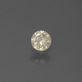 0.15 ct Yellow Diamond Gemstone, Diamond Gem in Diamond-Cut Shape for Sale.