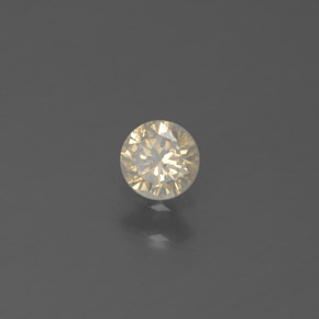 0.15 ct Yellow Diamond Stone, Natural Diamond in Diamond-Cut Shape for Sale