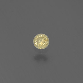 0.08 ct Yellow Diamond Stone, Natural Diamond in Diamond-Cut Shape for Sale