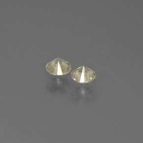 Diamond Gemstone in 3 mm (calibrated) Size for Sale, Diamond Stone in Champagne Color