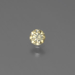 0.13 ct Gold Diamond Stone, Natural Diamond in Diamond-Cut Shape for Sale