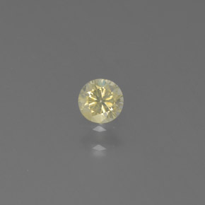 0.14 ct Yellow Diamond Gemstone, Diamond Gem in Diamond-Cut Shape for Sale.