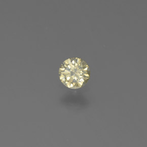 0.13 ct Gold Diamond Stone, Natural Diamond in Diamond-Cut Shape for Sale