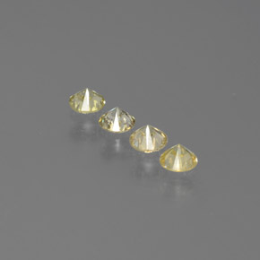 Diamond Gemstone in 2.7 mm Size for Sale, Diamond Stone in Champagne Color
