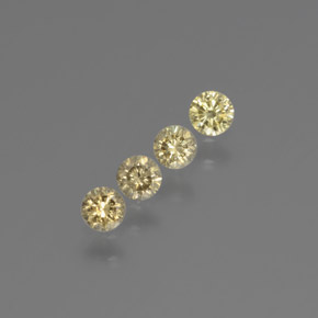 0.36 ct Gold Diamond Stone, Natural Diamond in Diamond-Cut Shape for Sale