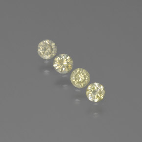 0.33 ct Yellow Diamond Gemstone, Diamond Gem in Diamond-Cut Shape for Sale.