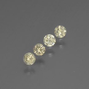 0.29 ct Yellow Diamond Stone, Natural Diamond in Diamond-Cut Shape for Sale