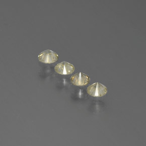 Diamond Gemstone in 2.5 mm (calibrated) Size for Sale, Diamond Stone in Champagne Color