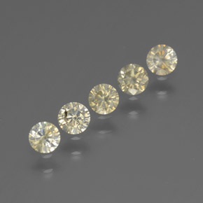 0.49 ct Gold Diamond Stone, Natural Diamond in Diamond-Cut Shape for Sale