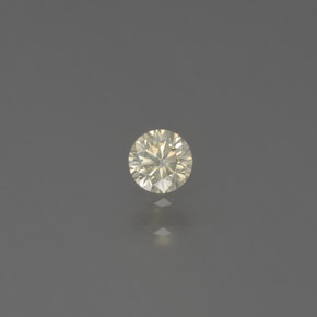 0.11 ct Yellow Diamond Gemstone, Diamond Gem in Diamond-Cut Shape for Sale.