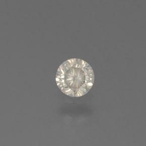 0.14 ct Yellow Diamond Gemstone, Diamond Gem in Diamond-Cut Shape for Sale.