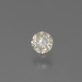 0.14 ct Yellow Diamond Stone, Natural Diamond in Diamond-Cut Shape for Sale