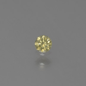 0.06 ct Yellow Diamond Gemstone, Diamond Gem in Diamond-Cut Shape for Sale.