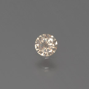 0.10 ct Yellow Diamond Stone, Natural Diamond in Diamond-Cut Shape for Sale
