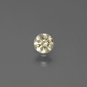 0.19 ct Yellow Diamond Gemstone, Diamond Gem in Diamond-Cut Shape for Sale.