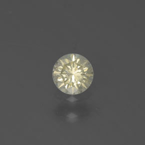 0.15 ct Yellow Diamond Gemstone, Diamond Gem in Diamond-Cut Shape for Sale.