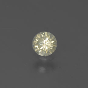0.15 ct Yellow Diamond Stone, Natural Diamond in Diamond-Cut Shape for Sale
