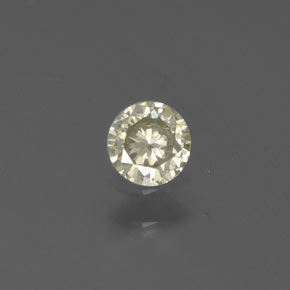 0.15 ct Yellow Diamond Gemstone, Diamond Gem in Diamond-Cut Shape for Sale.