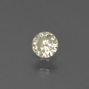 0.15 ct Yellow Diamond Stone, Natural Diamond in Diamond-Cut Shape for Sale