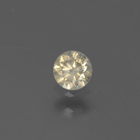 0.16 ct Yellow Diamond Stone, Natural Diamond in Diamond-Cut Shape for Sale