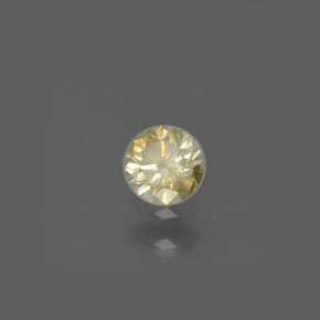 0.17 ct Yellow Diamond Stone, Natural Diamond in Diamond-Cut Shape for Sale